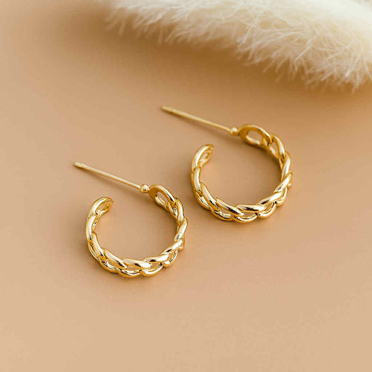 Harper Gold Twist Hoops