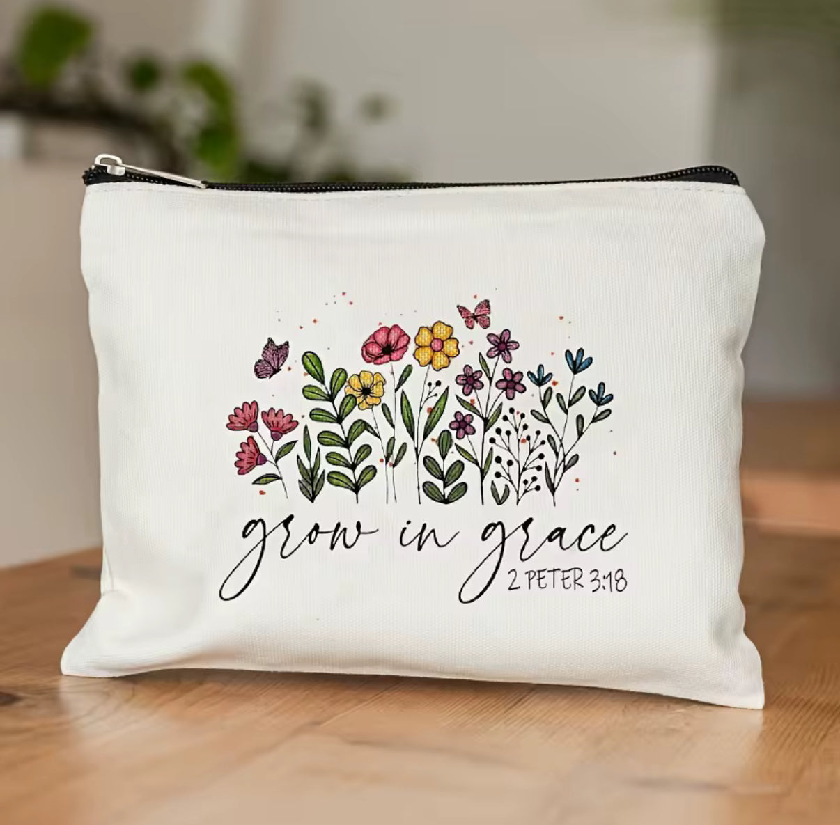 Grow In Grace Zipper Bag