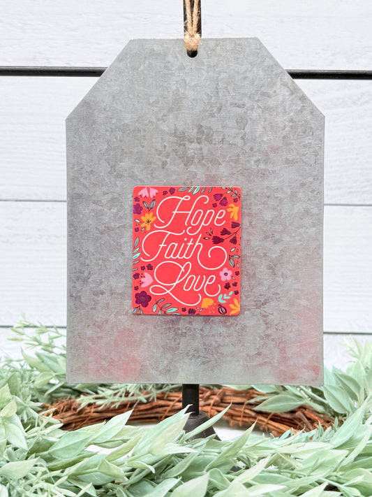 faith hope love 1 corinthians 13 13 christian refrigerator magnet inspirational decor